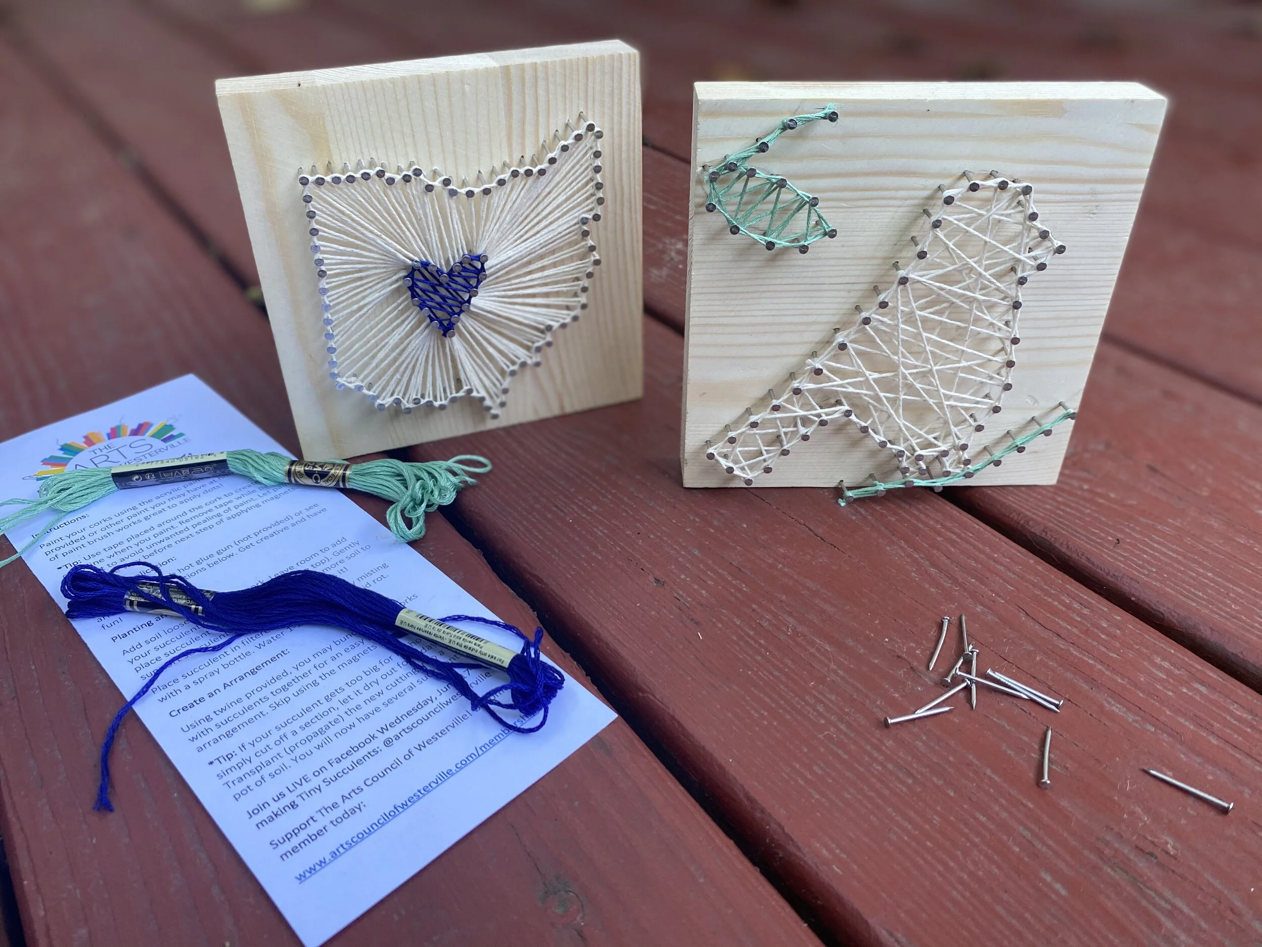 Sip &amp; Sketch At-Home Series Custom String Art, LIVE demo