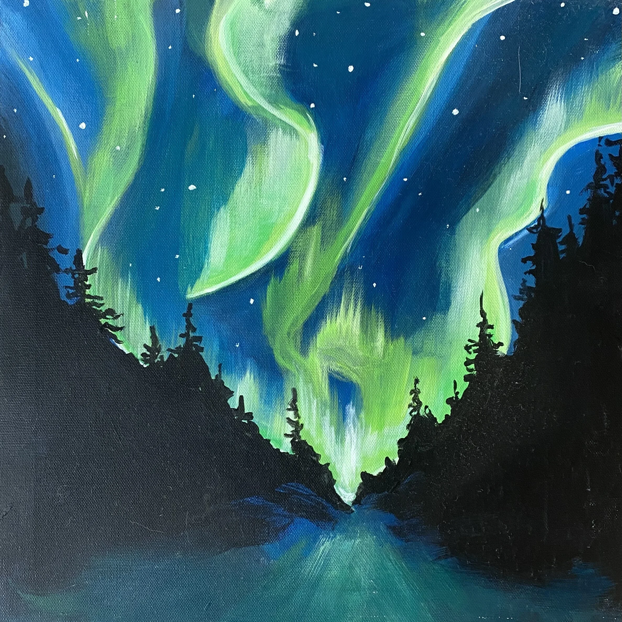 Sip &amp; Sketch At-Home Art Session: Northern Lights