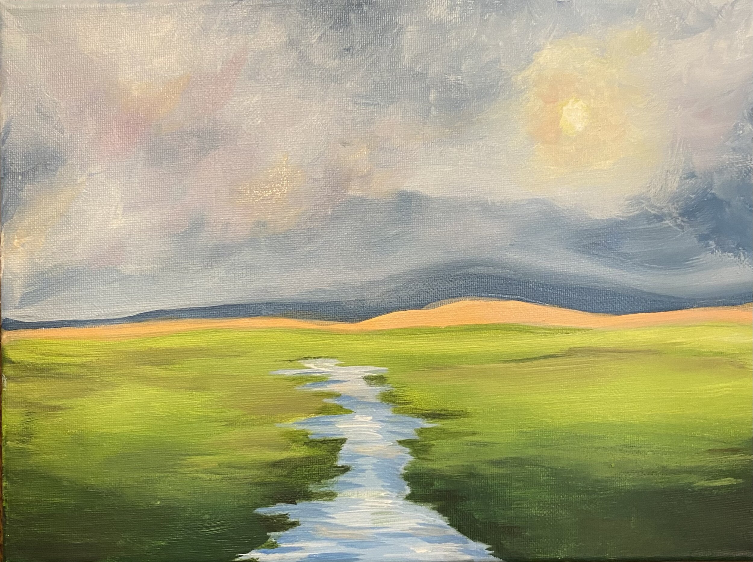 Sip &amp; Sketch At-Home Series Spring Meadow-LIVE video demo