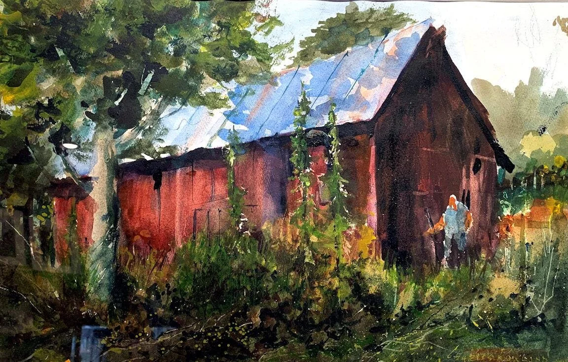WABI-SABI Watercolor Workshop-Class at Sunbear Studios