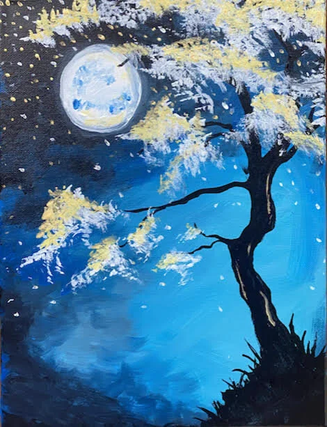  In-Person Sip &amp; Sketch Art Session: Midnight Moon