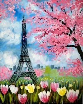 In-Person Sip &amp; Sketch: Springtime In Paris