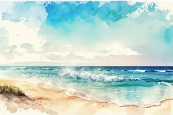June 20 – Sip &amp; Sketch-Summer Waves
