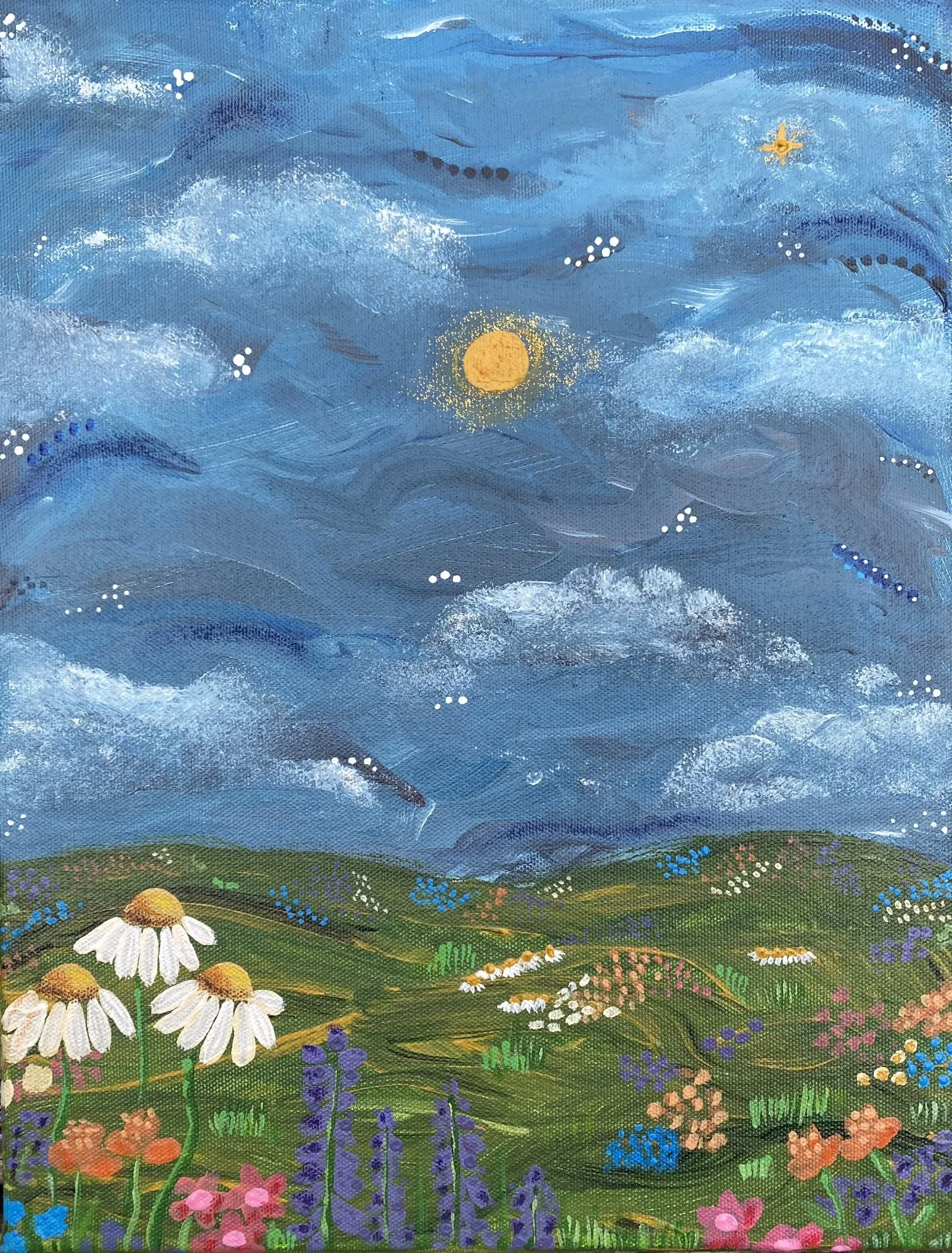 Sept. 17 – Sip &amp; Sketch @ Good Vibes Winery: Textured Summer Fields,