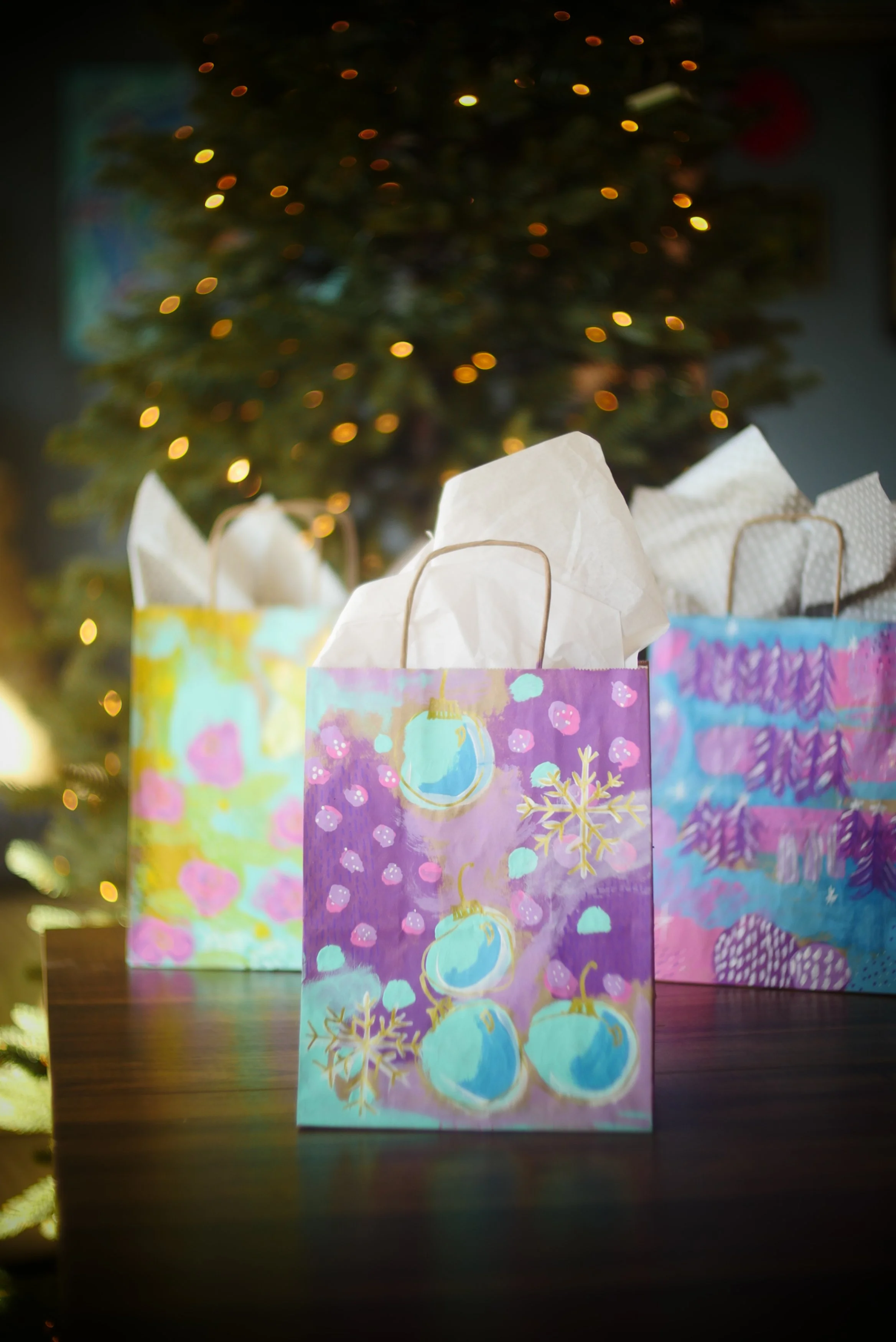 Painted Gift Bags.JPG