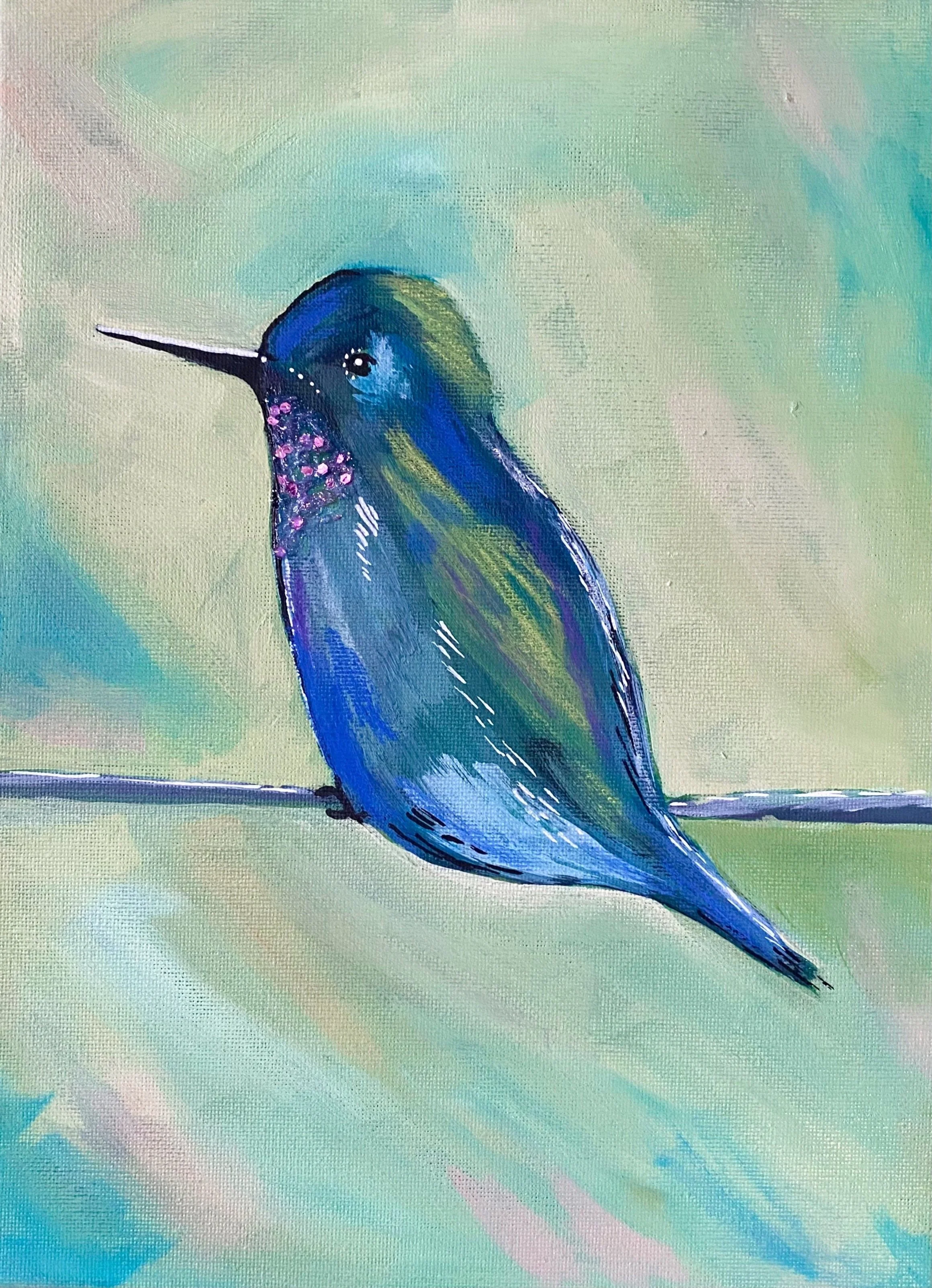 Sip &amp; Sketch: Happy Hummingbirds
