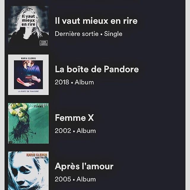 Mon titre IL VAUT MIEUX EN RIRE est sorti ce matin sur Spotify, Deezer &amp; compagnie ! Ajoutez-moi &agrave; vos playlists ❤️#ilvautmieuxenrire #curiositebelge#popculture #phrasesassassines #karinclercq #chansonfrancaise #singersongwriter #music #je