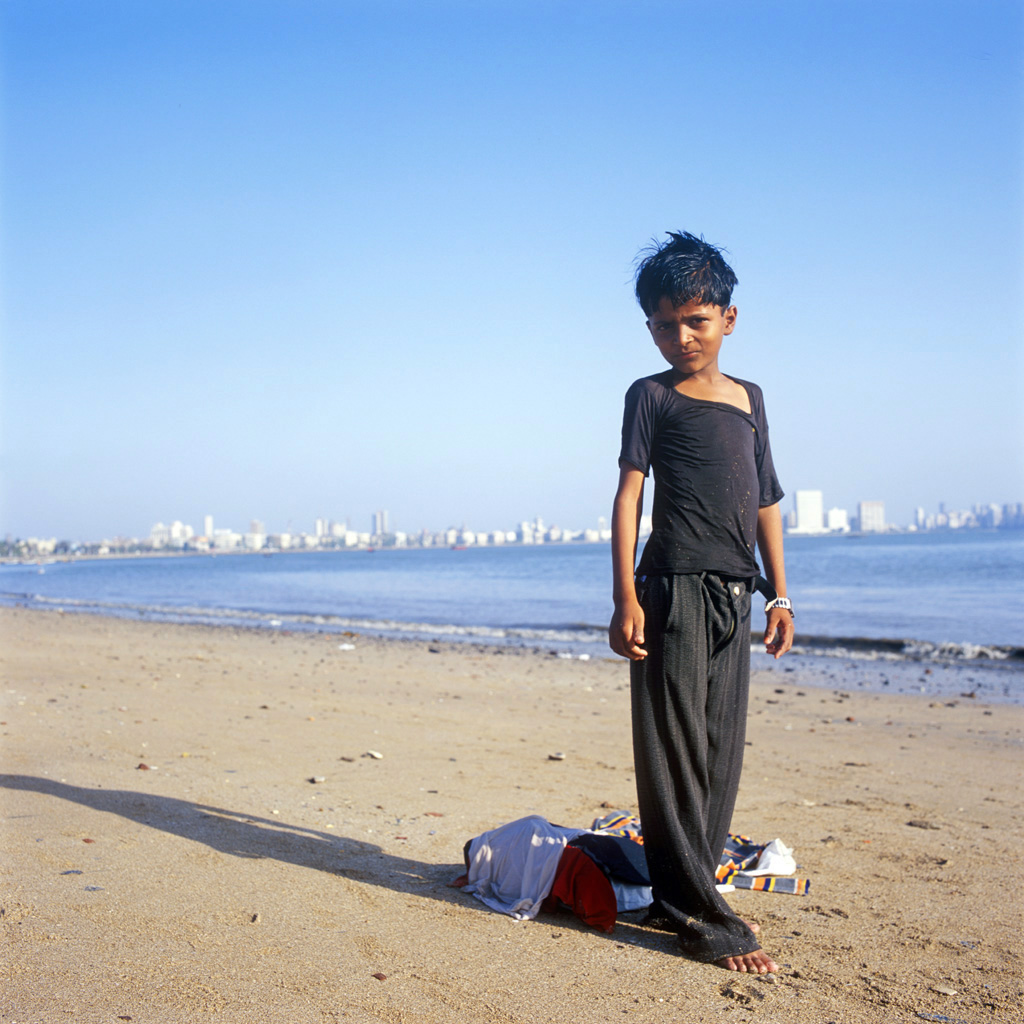  Abdulak sur la plage de Chowpatty 