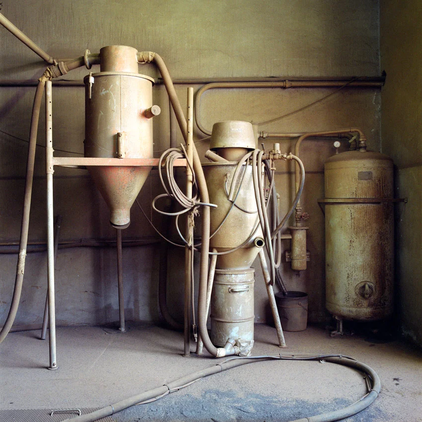 Systeme d'aspiration et de sablage à l'atelier des balises
