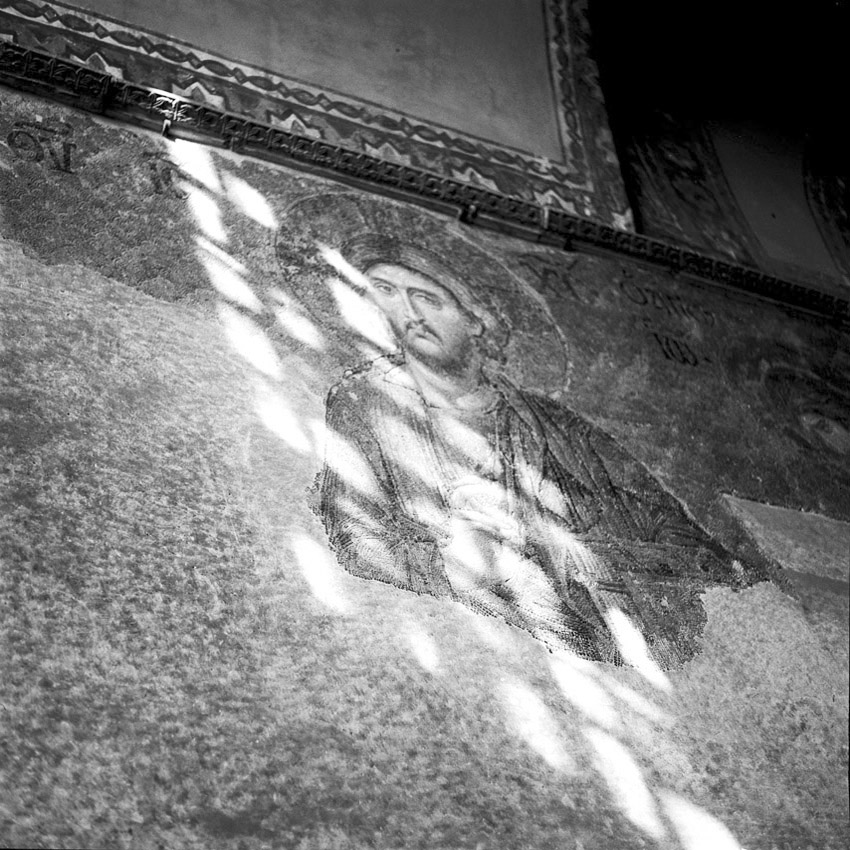  Portrait du Christ dans la Basilique Sainte-Sophie à Istanbul. 