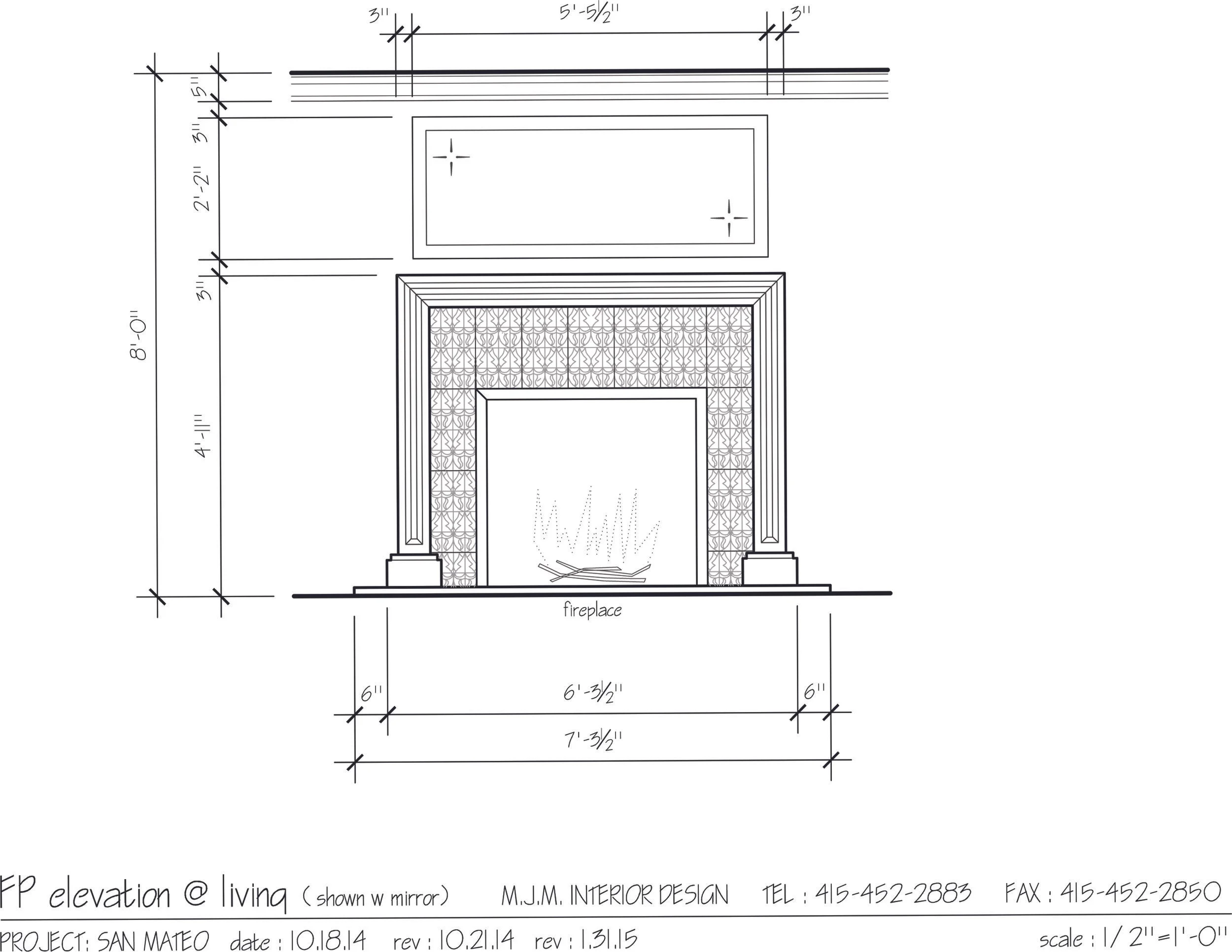 SAN MATEO HILLS PROJECT - FIREPLACE