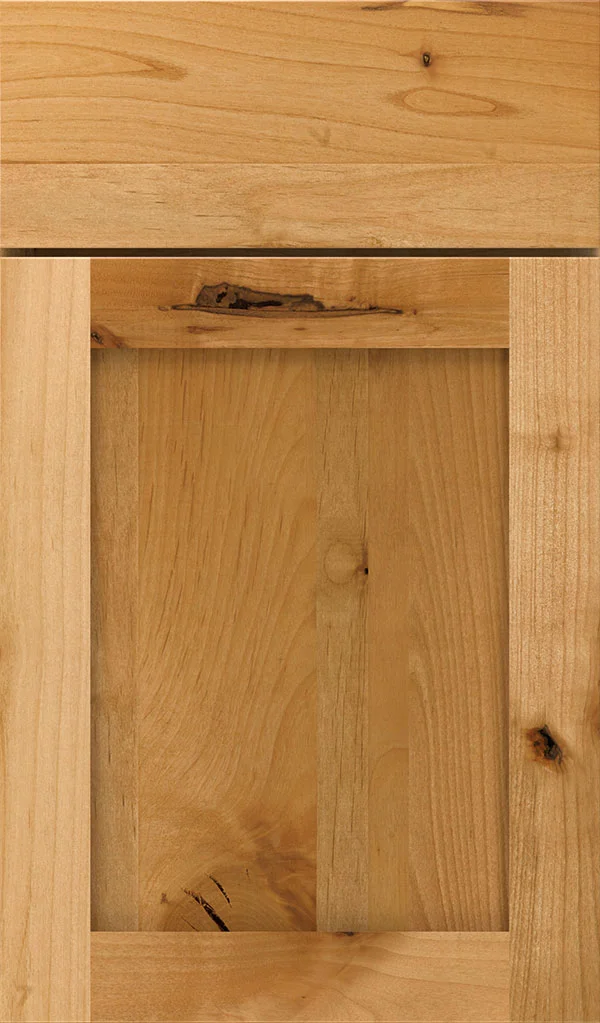 wood type: rustic alder finish: natural