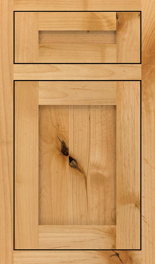wood type: rustic alder finish: natural