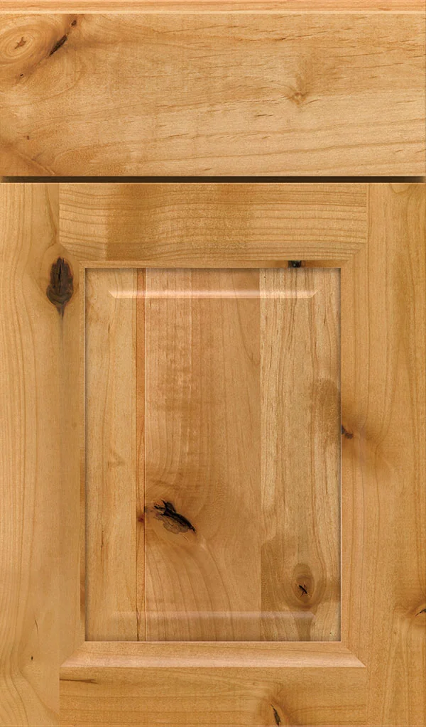 wood type: rustic alder finish: natural