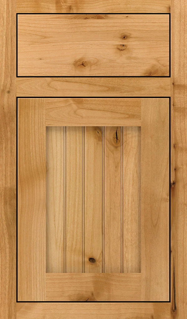 wood type: rustic alder finish: natural