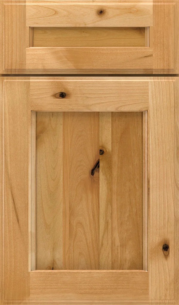 wood type: rustic alder finish: natural