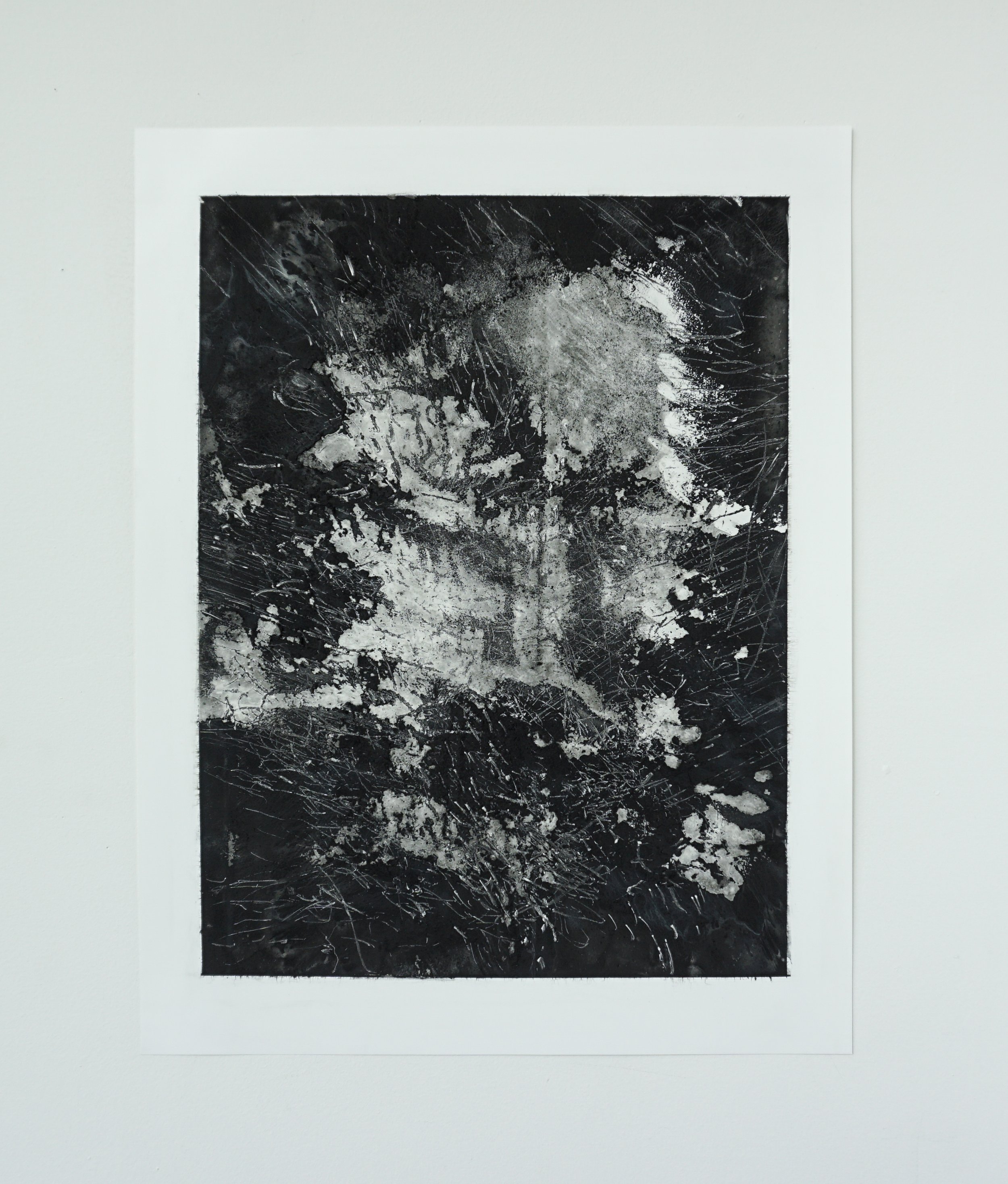  Untitled  charcoal on yupo  20” x 26”  2022, NFS 