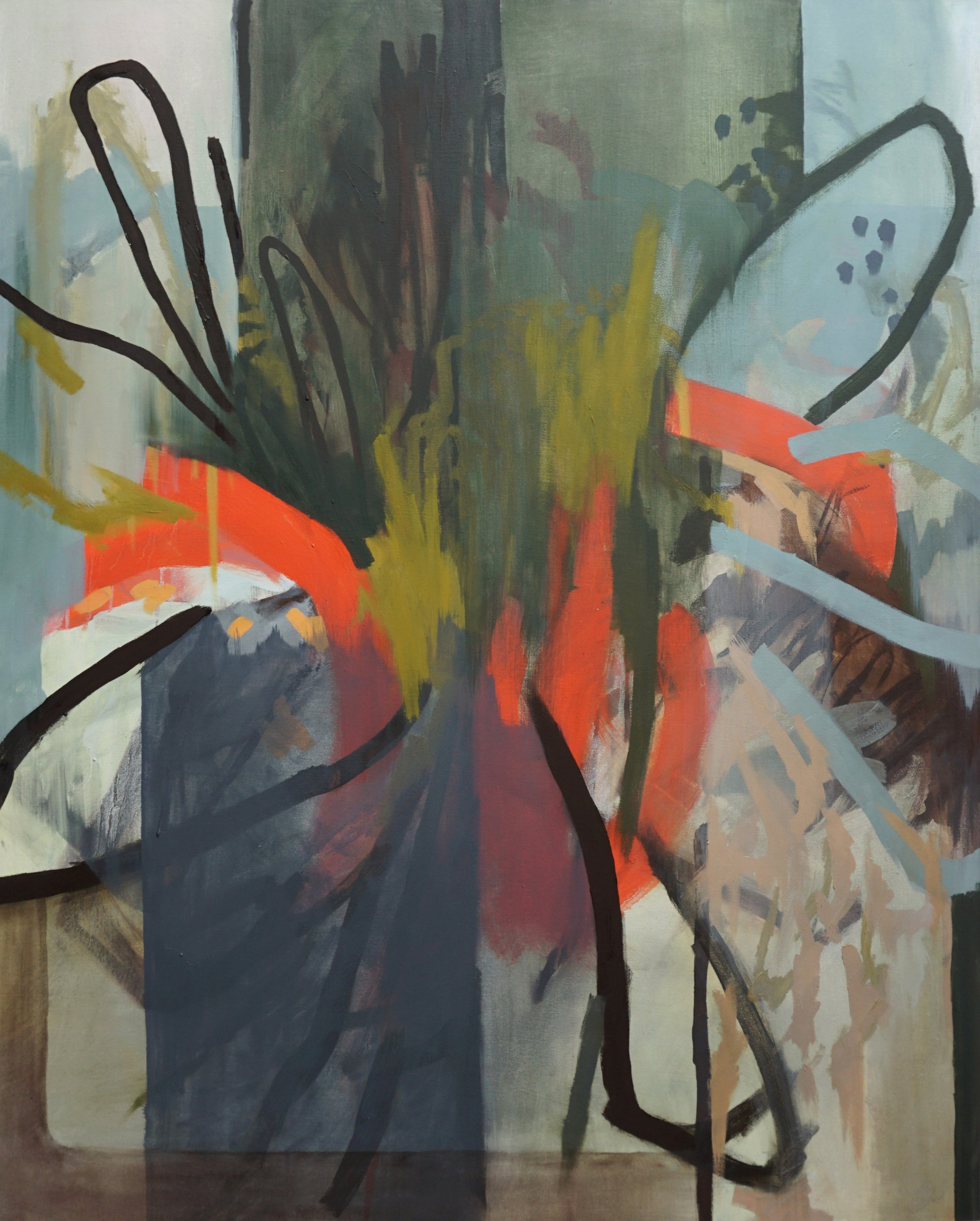   Evergreen Haze   3’ x 4’, oil on canvas  2023,  sold  
