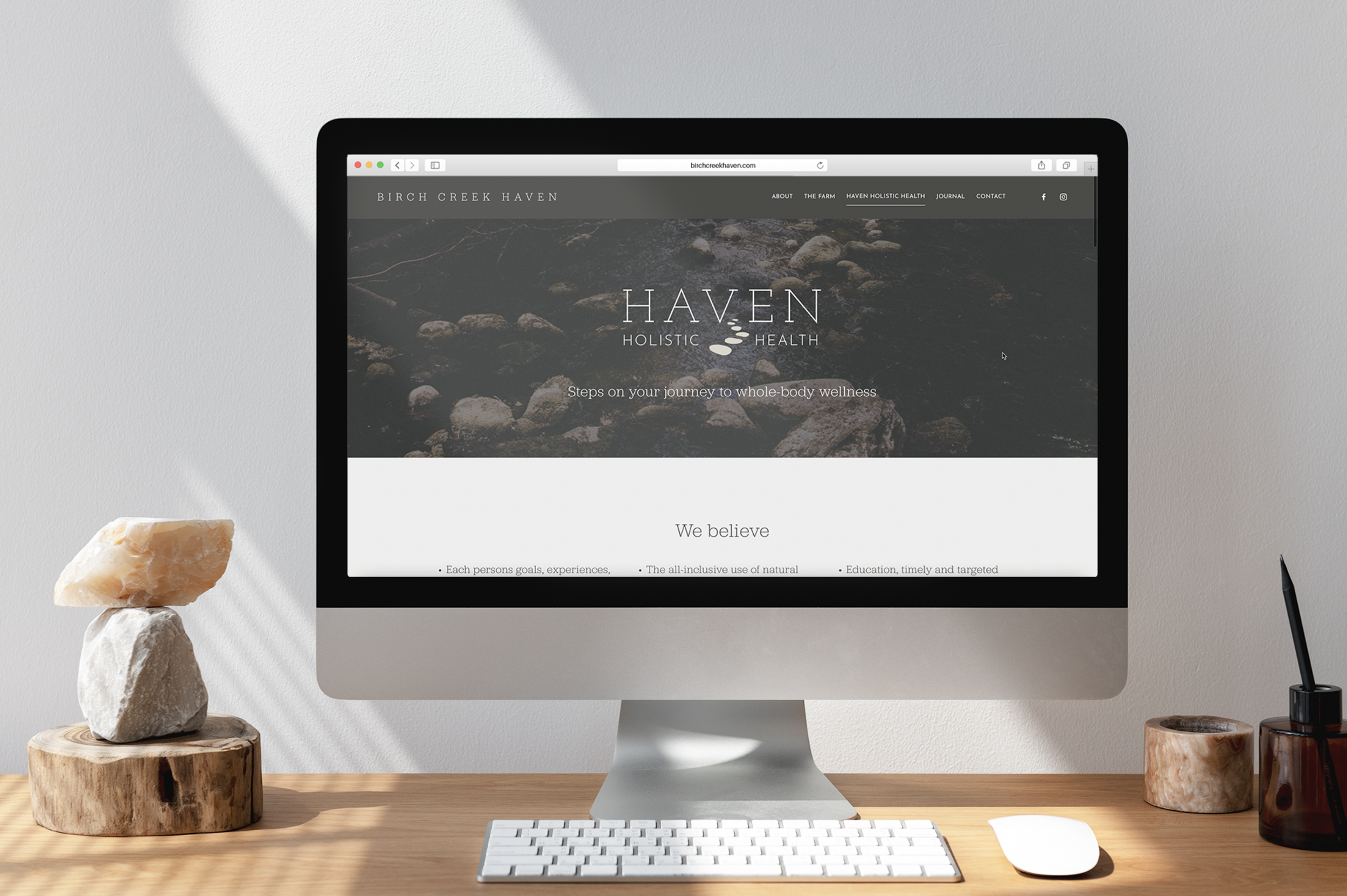 Haven page on website