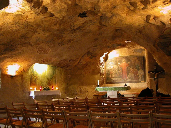 Garden of Gethsemane Cave. Photo by Todd Bolen, BiblePlaces.com