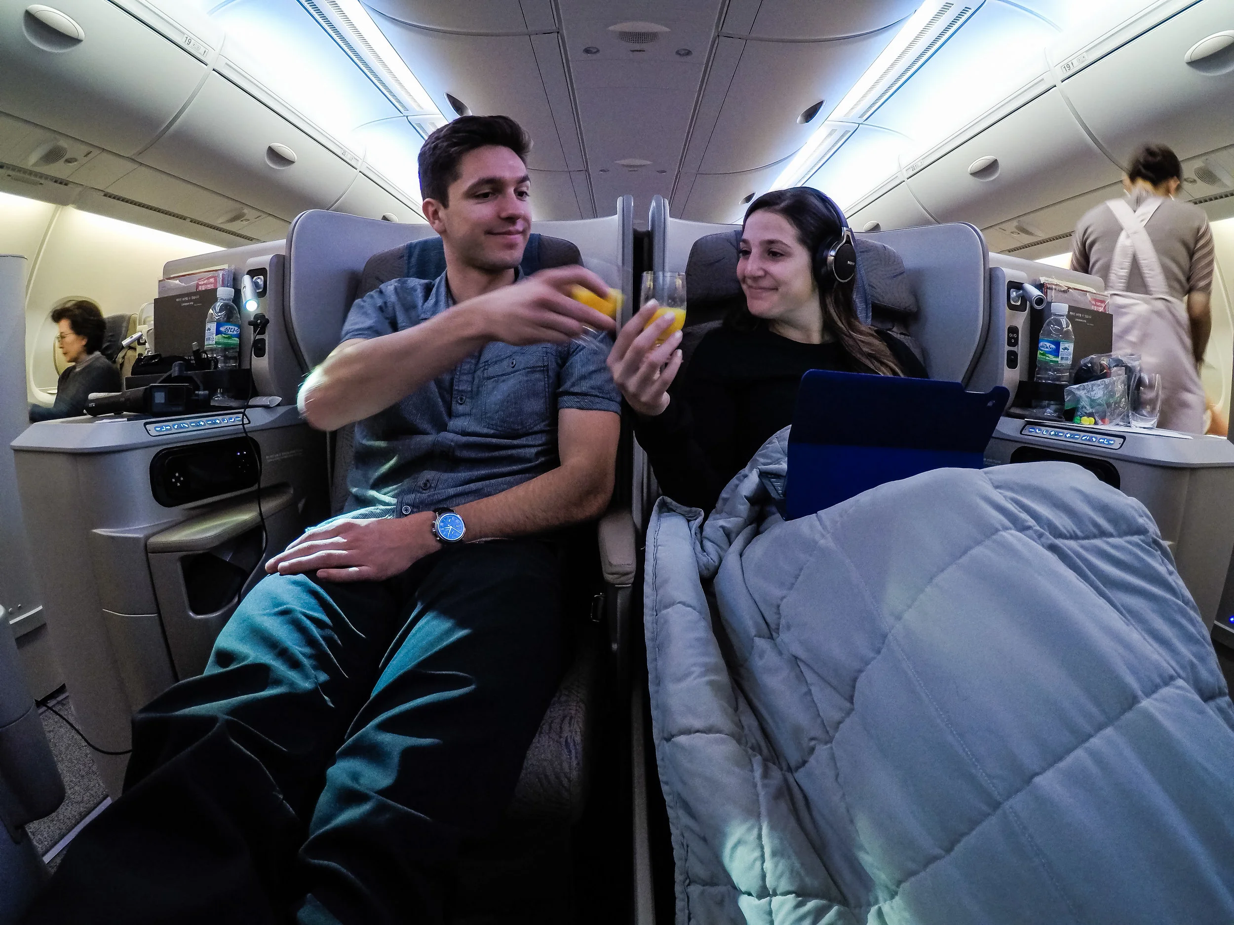 A quick cheers before take off!