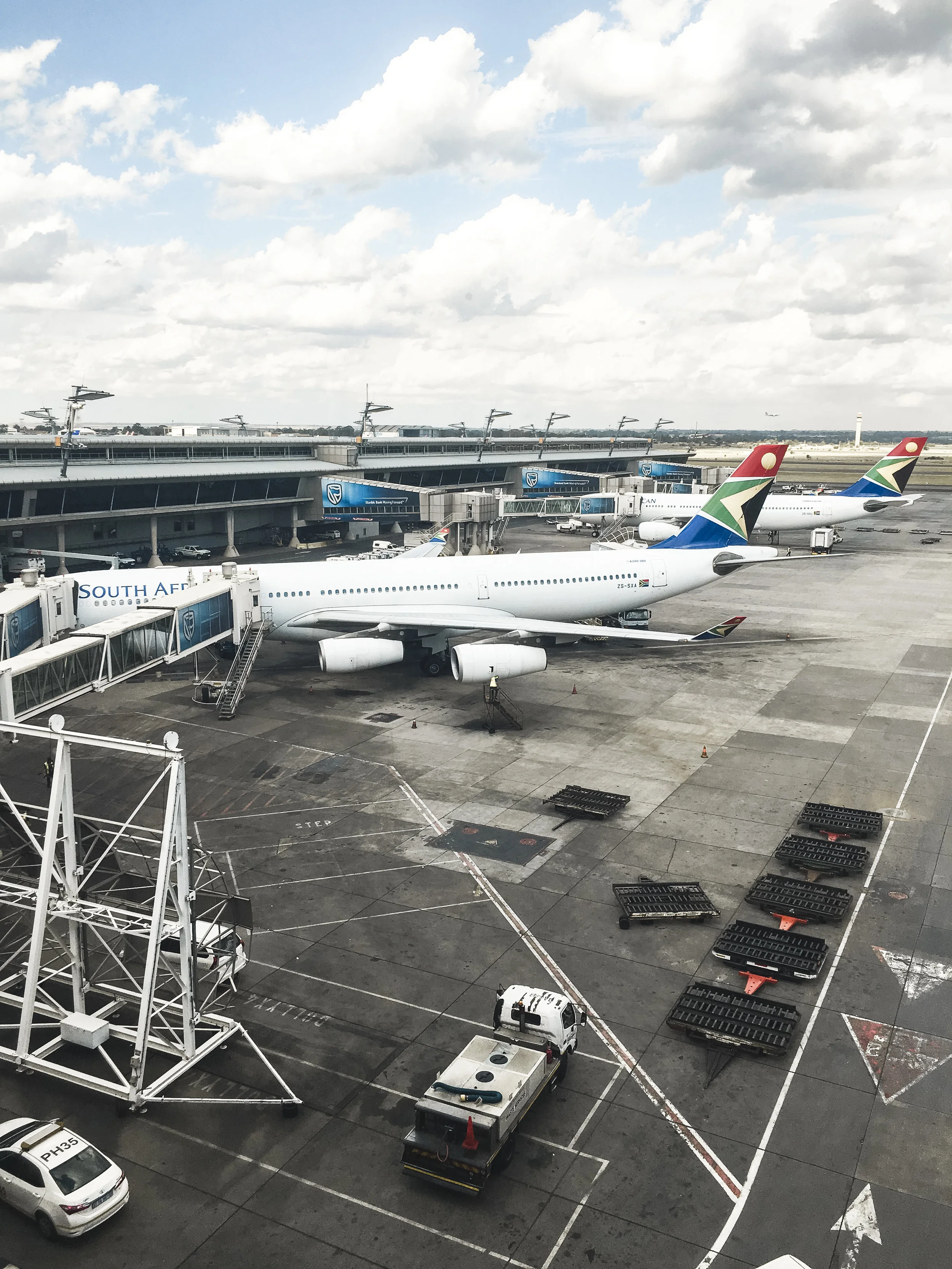 My plane, as seen from the lounge
