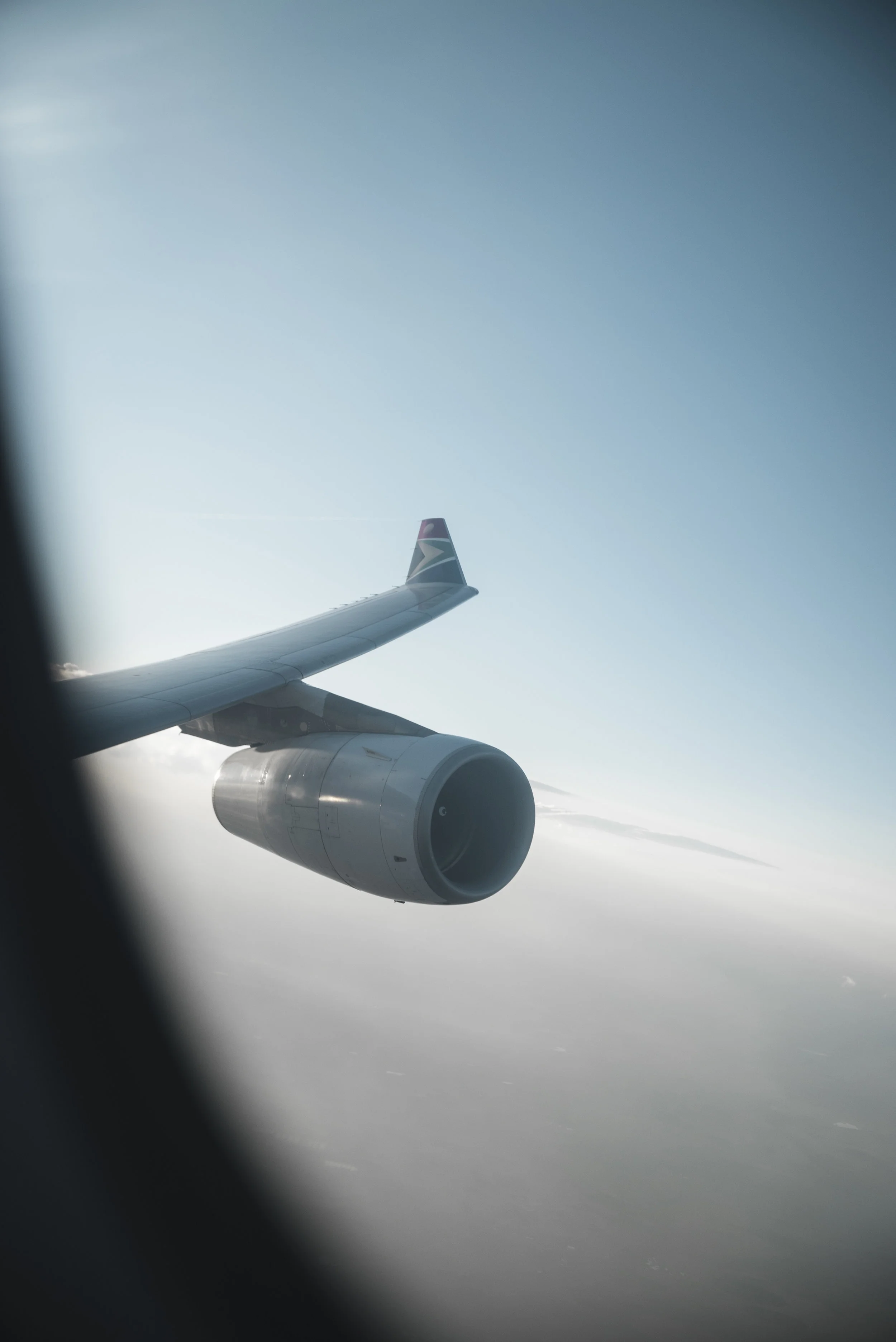 View from my seat shortly after take-off.