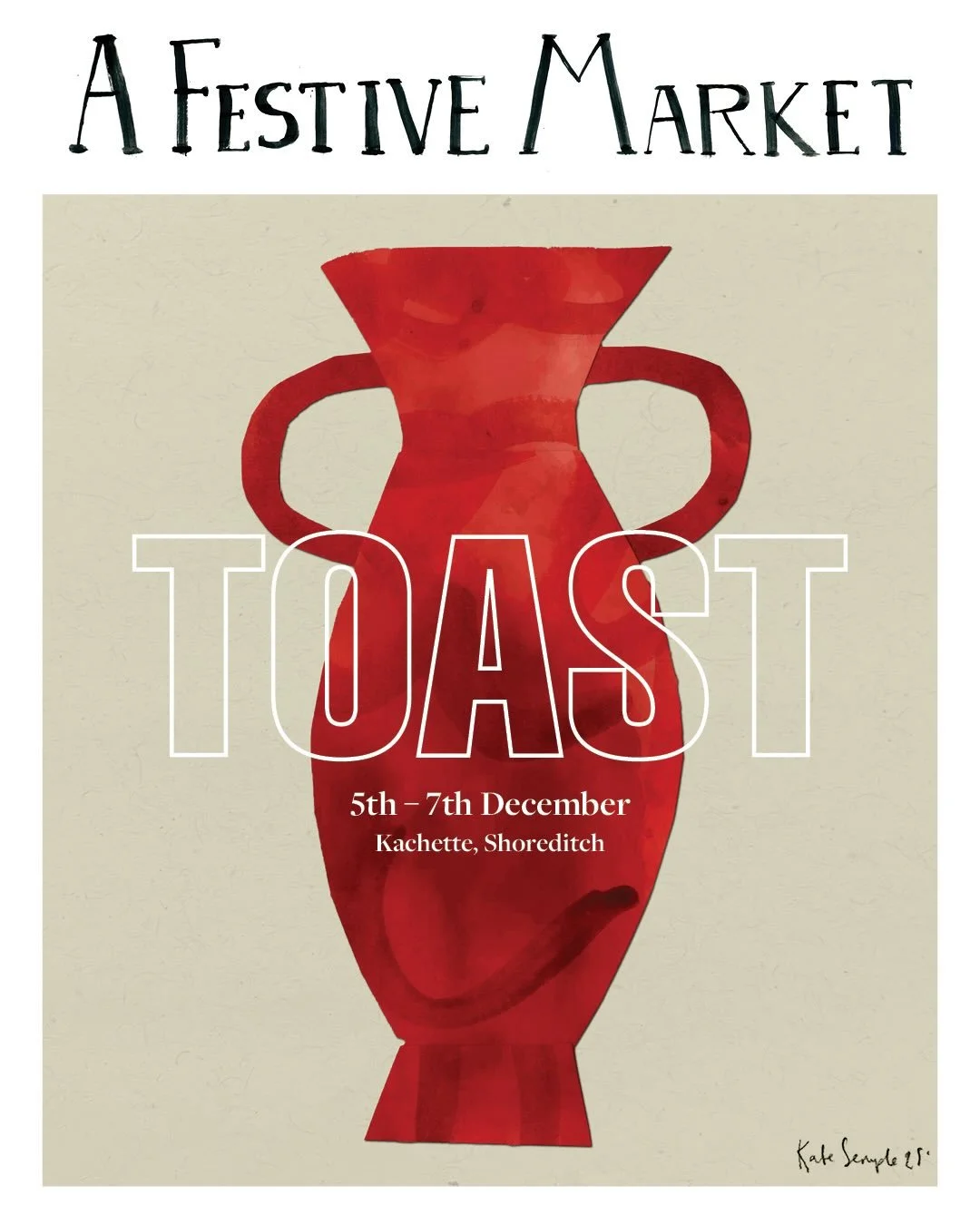 Please do join me at beautiful Toast Festive Market this weekend for thoughtful handmade presents at Kachette, 347 Old Street, Shoreditch, EC1V 9LP. 

There will be live music from Hannah Willwood and Woom, furoshiki, aromatherapy and wood carving wo