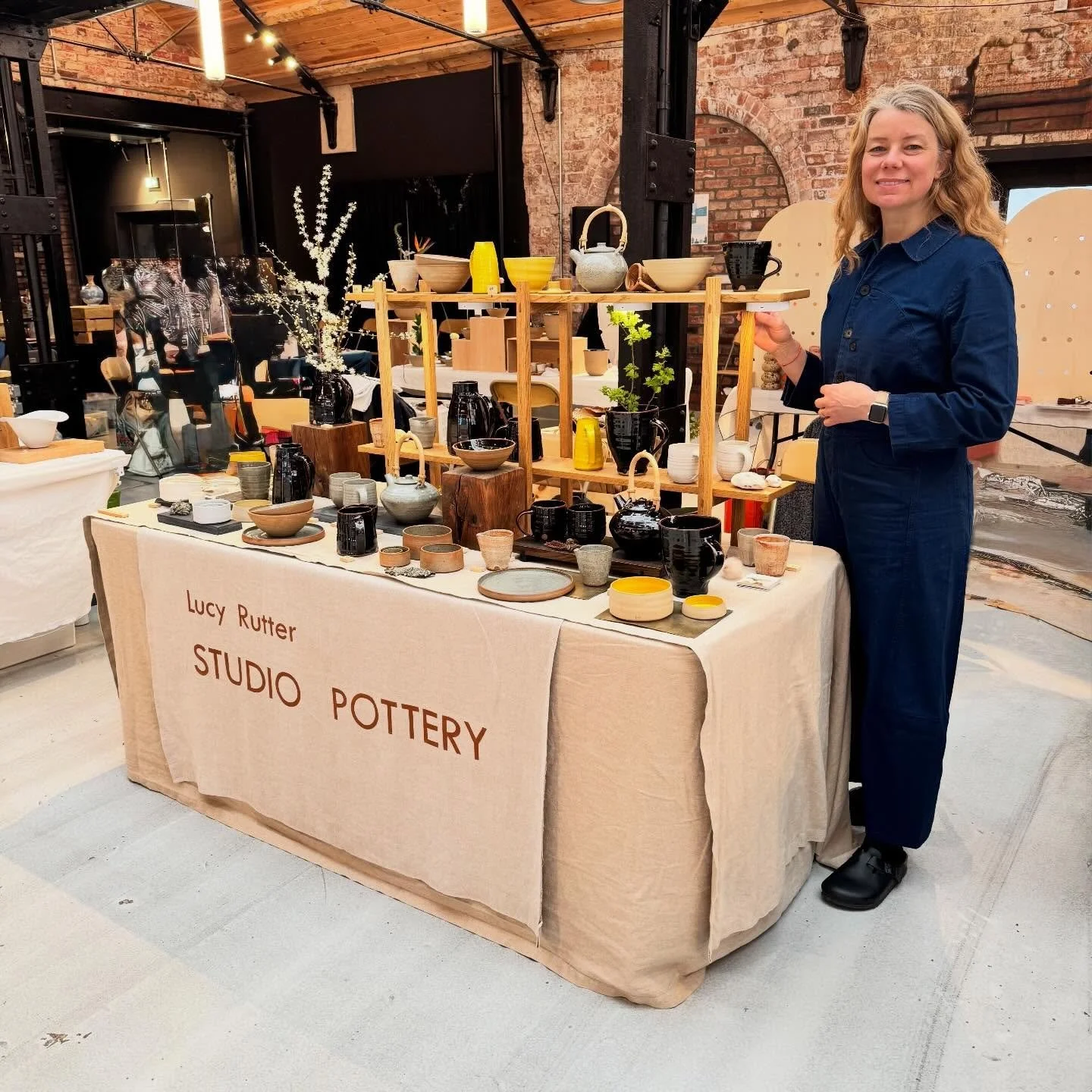 Very excited to be here @hepworthwakefield all set up and looking forward to welcome you! It&rsquo;s a beautiful show with some great work! I&rsquo;d love you to come and see my recent reduction fired work and the combination of that with my palette 