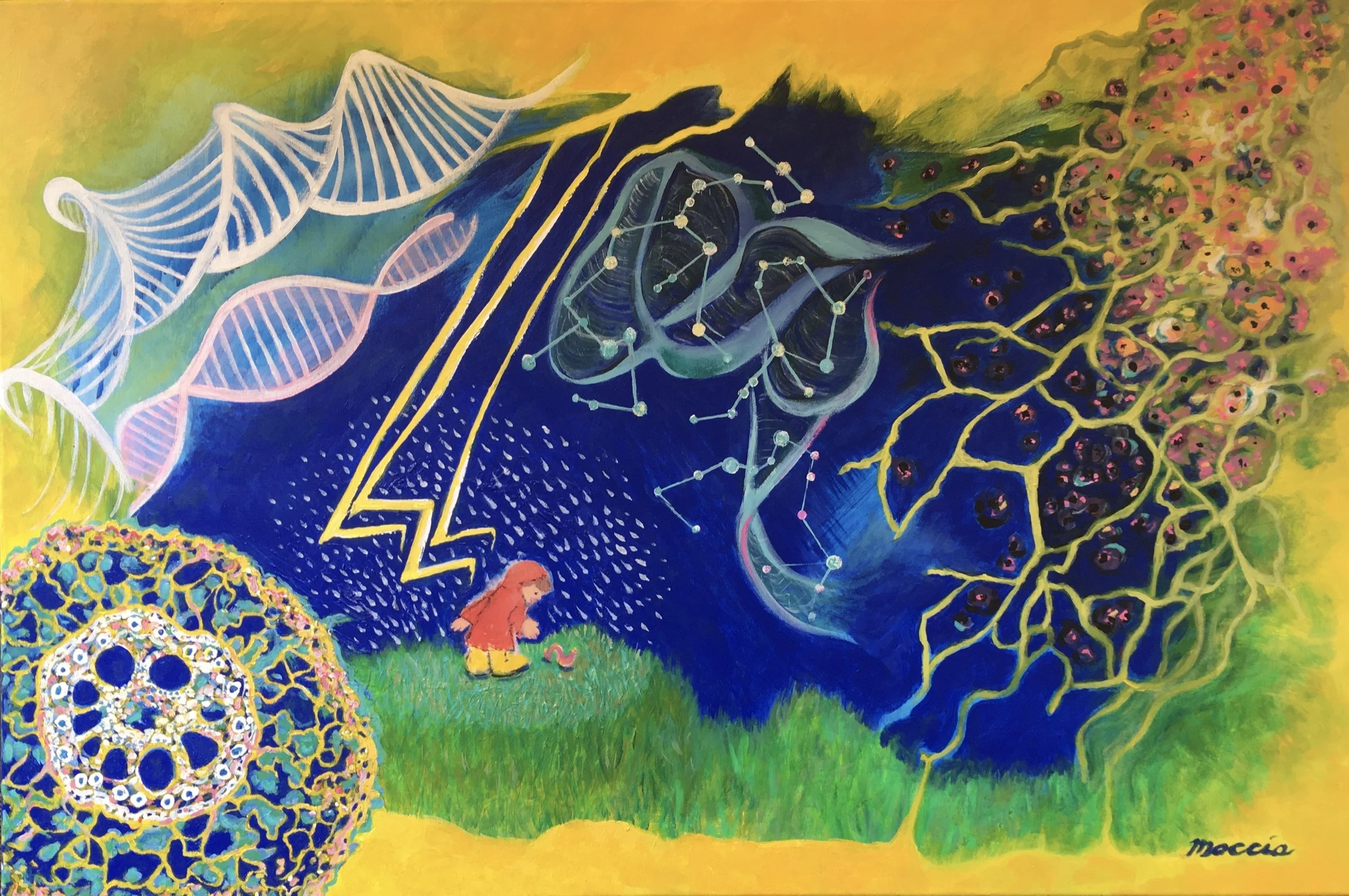 Ruthie Moccia, Joy of Discovery, acrylic on canvas, 525.JPG