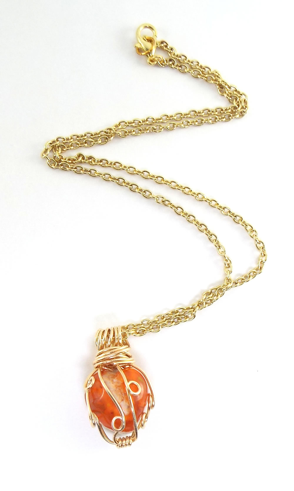 Orange necklace