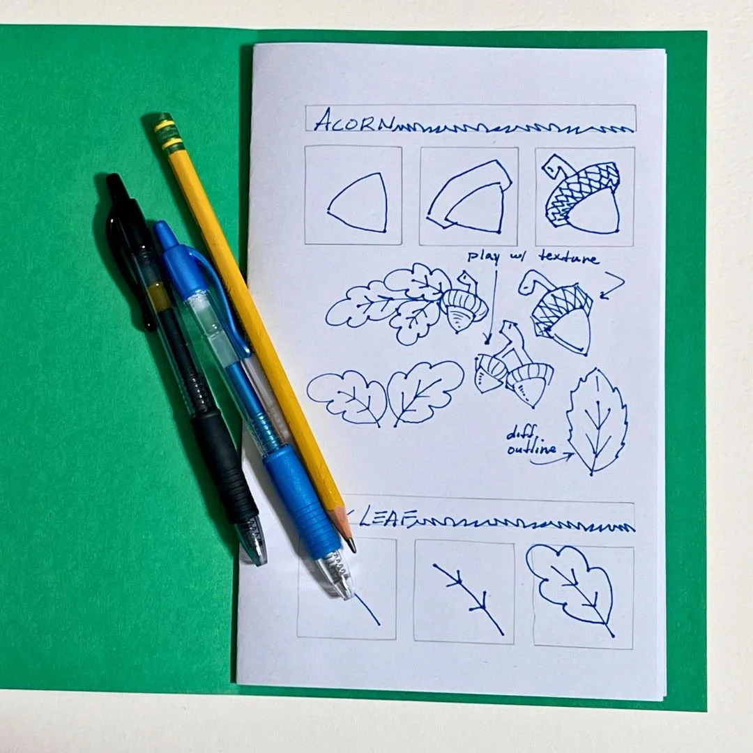 Doodle Sketchbook Workshop- Saturday, April 18 from 1-4PM