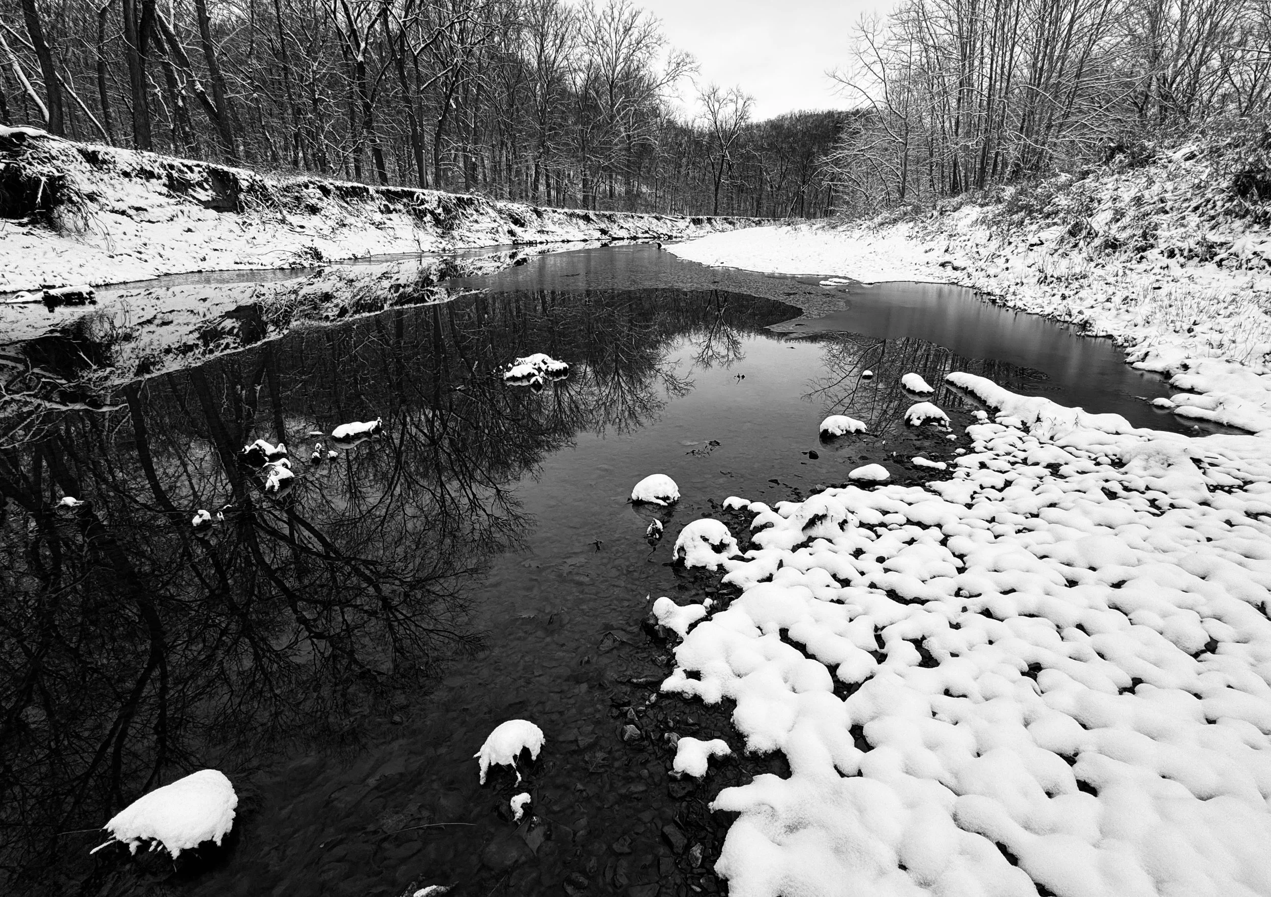 Diana Hallett, Winter Creek.jpeg