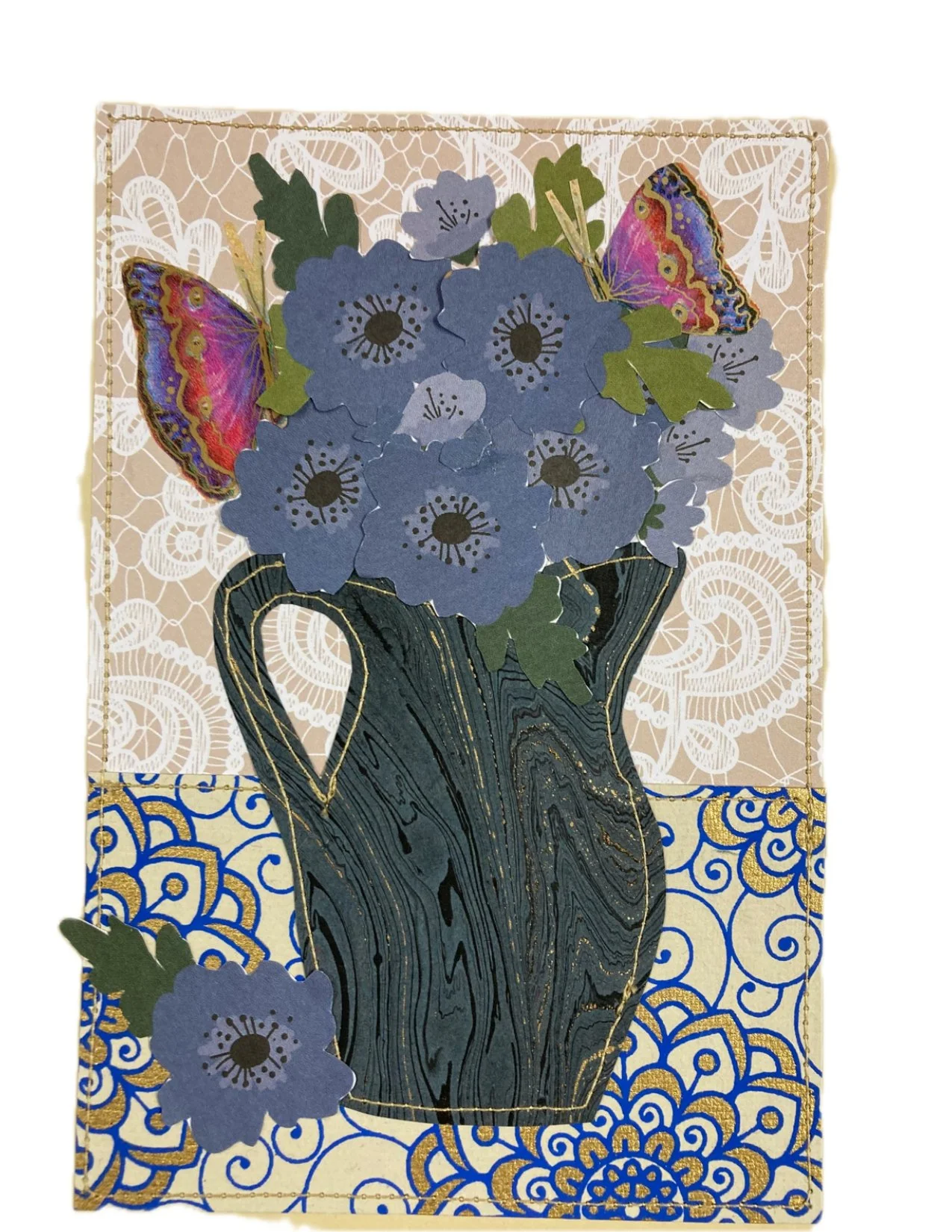 Carlynn Trout, Blue Vase with Flowers.jpg