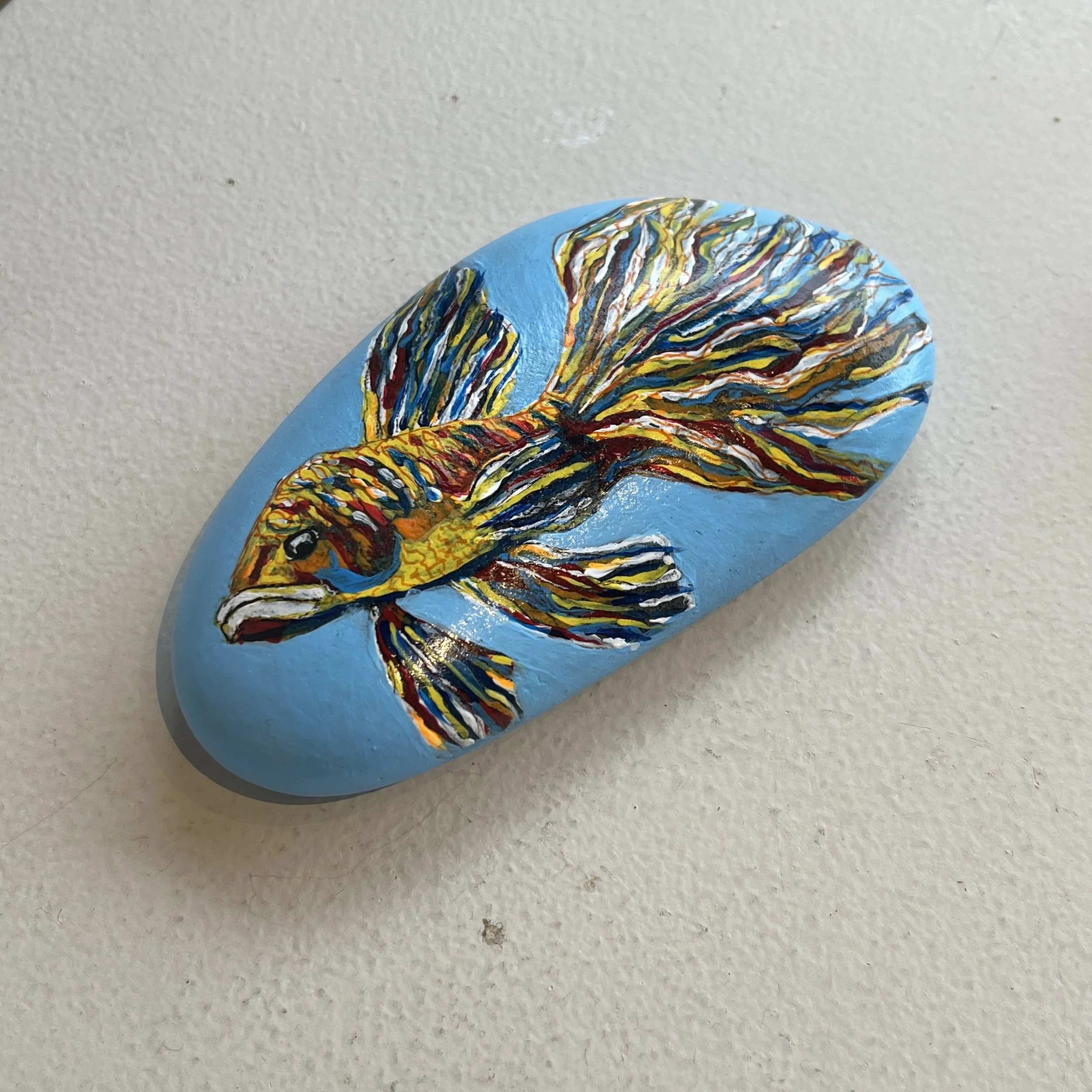 Mary Redders, Pebbles Gone Swimming 1.jpg