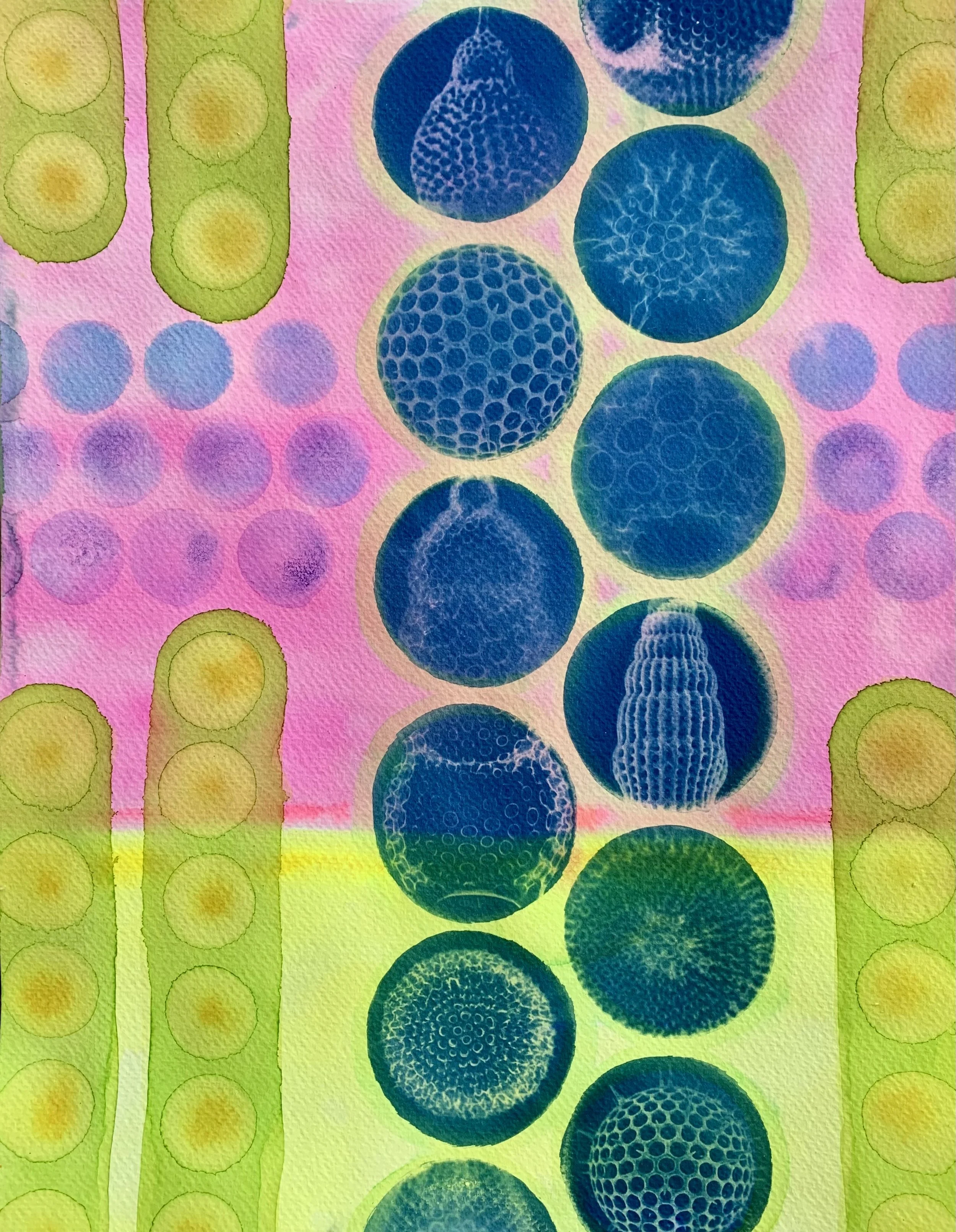 Kelly Durante, Blue Radiolarians.jpeg