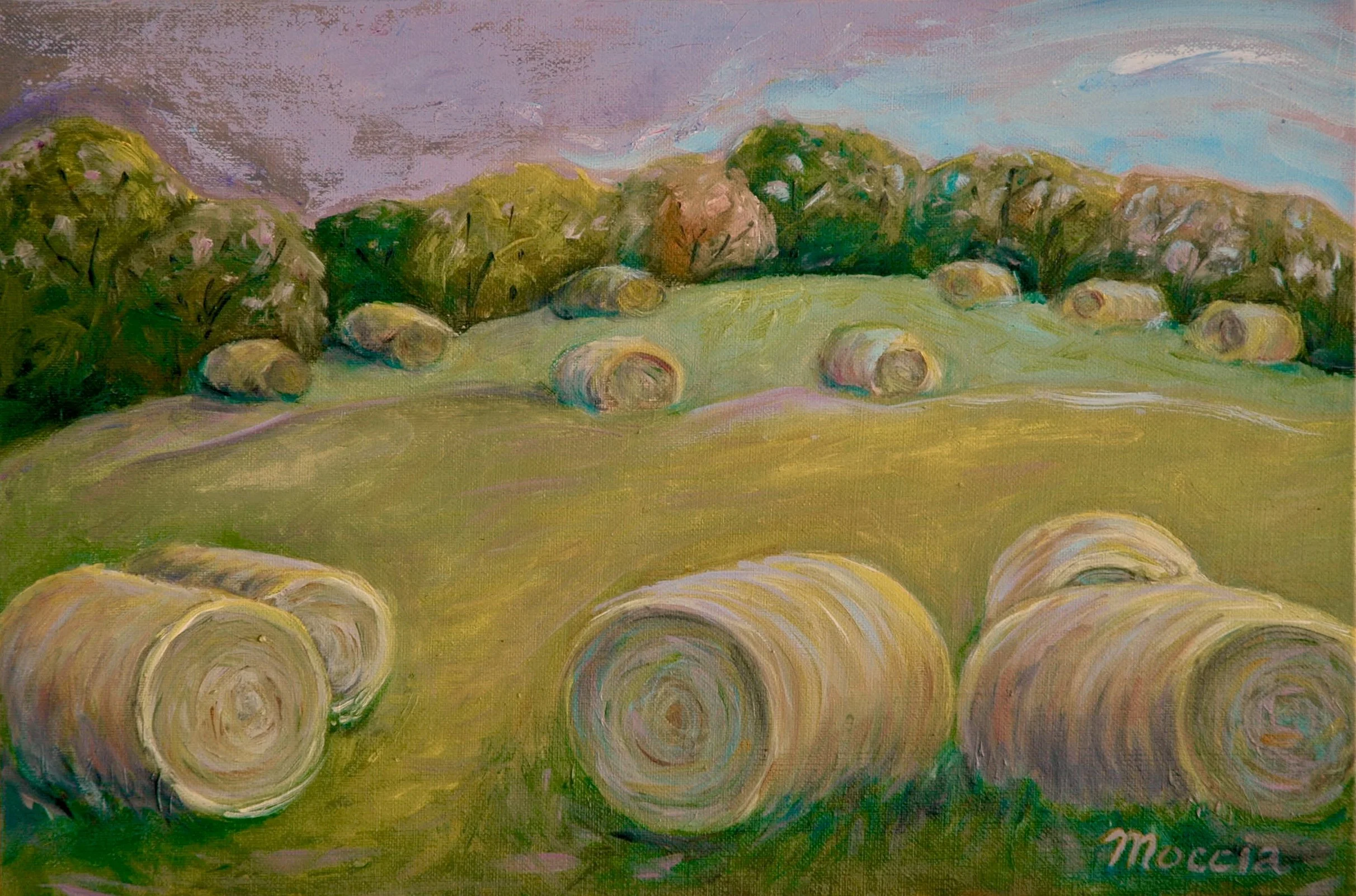 Ruthie Moccia, Hartsburg Hay Bales.JPG