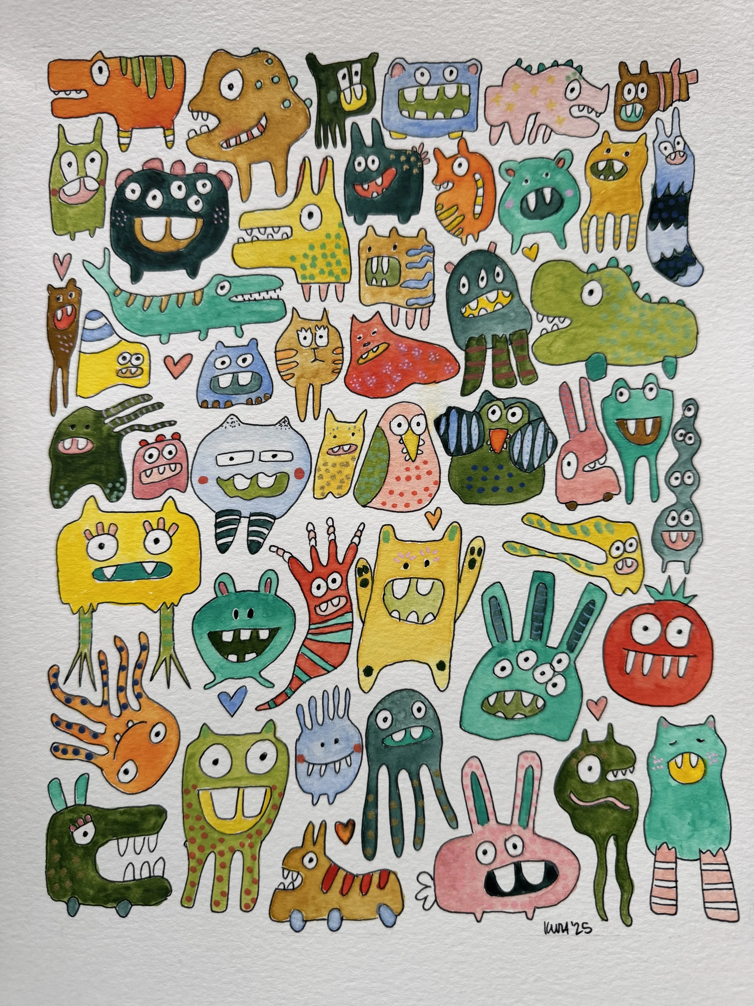 Kelsey Hammond, Summer Monsters - Vesper's Palette.JPG
