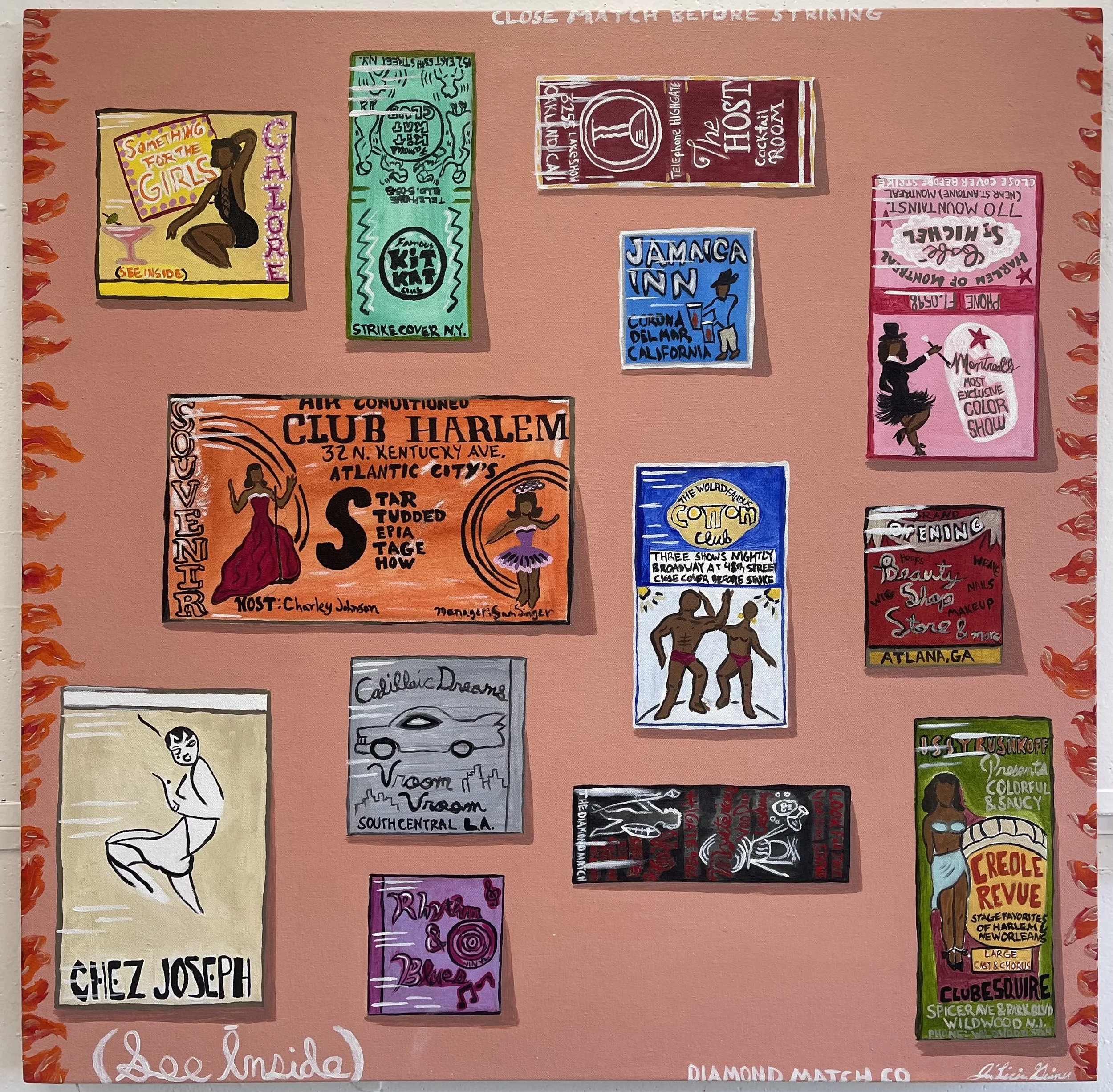 Ja'Licia Gainer, Playing with Fire, Matchbooks of Black Americana Joy.jpeg