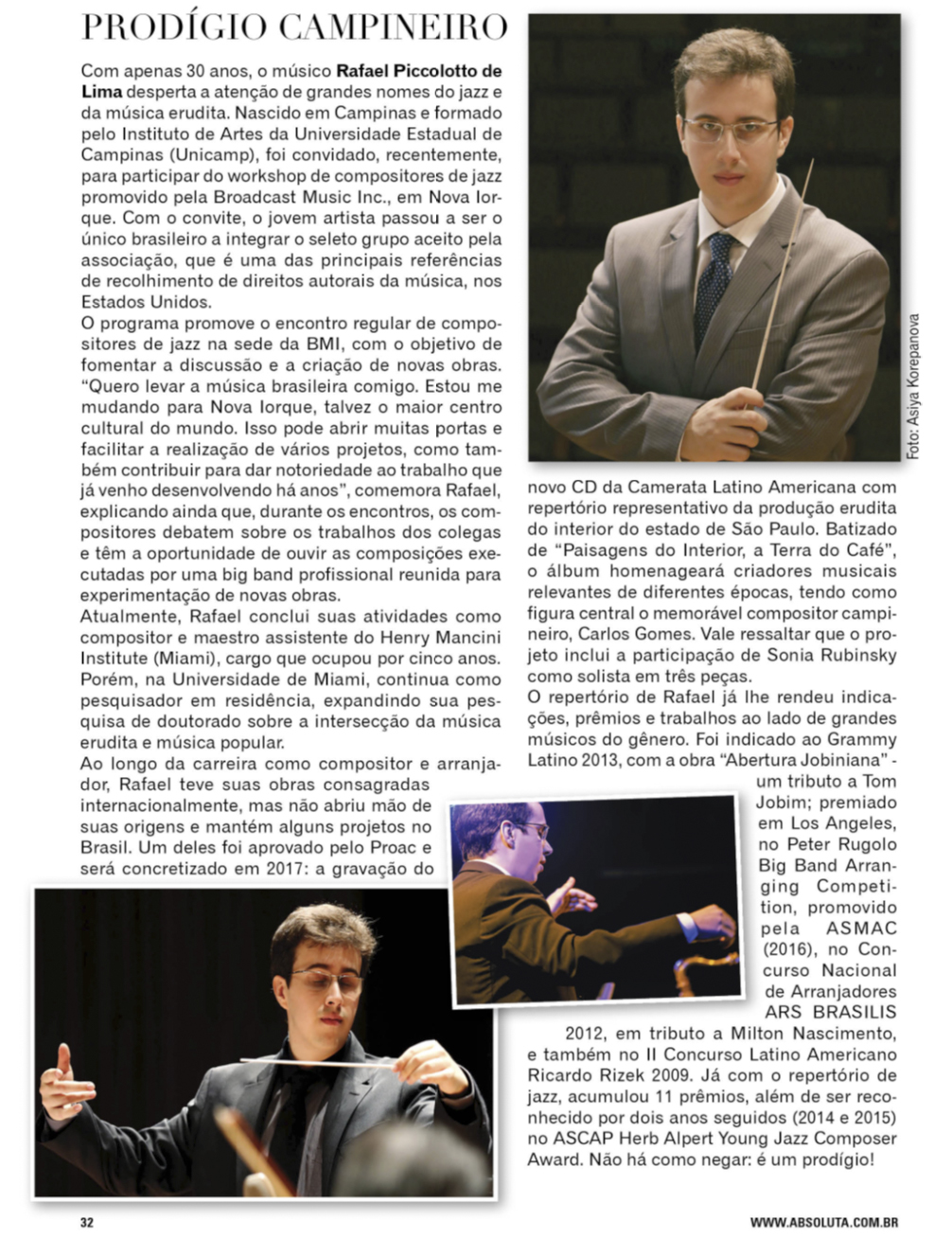 Revista Absuluta, Campinas - São Paulo, Brazil.