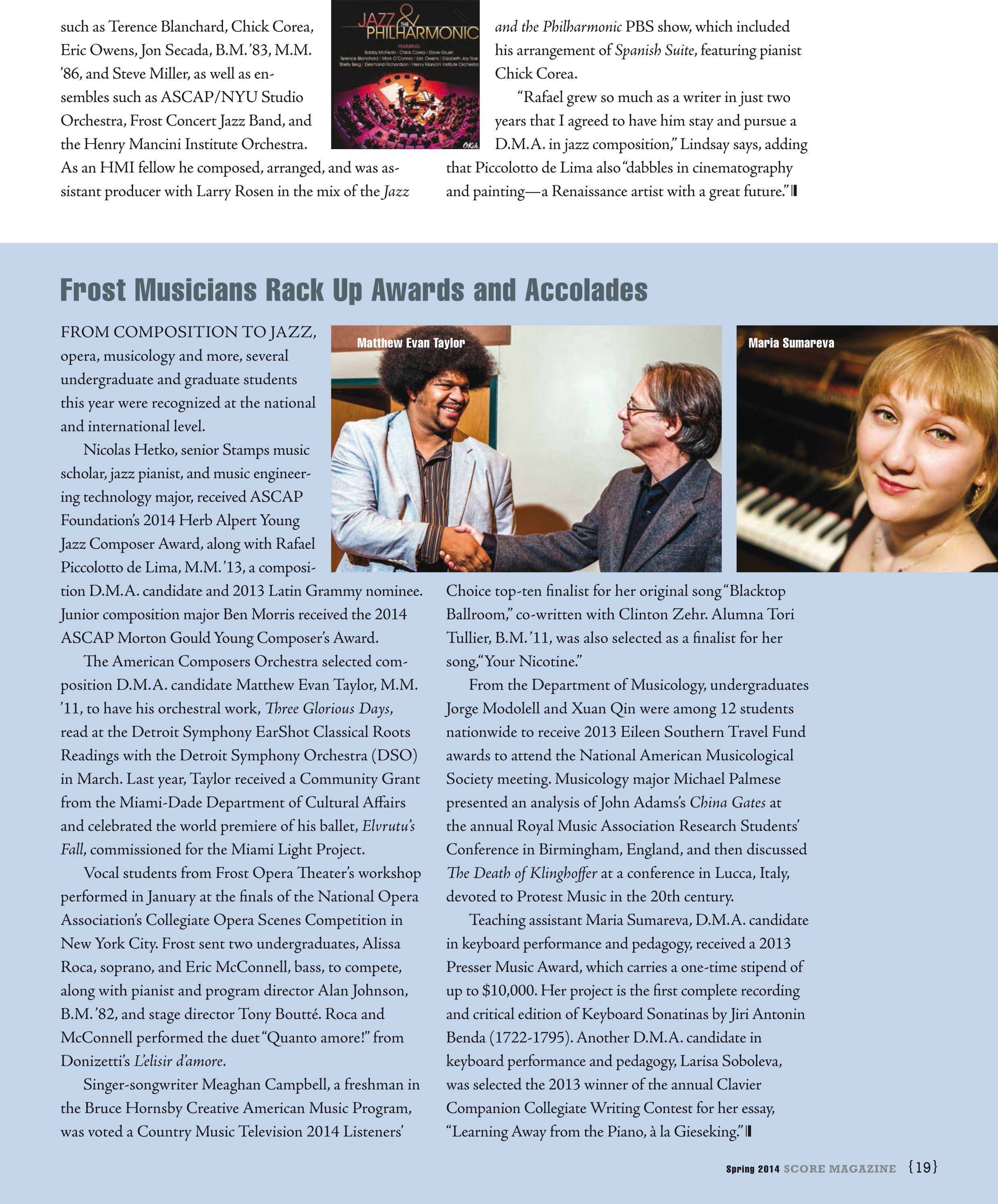 SCORE MAGAZINE, MIAMI.