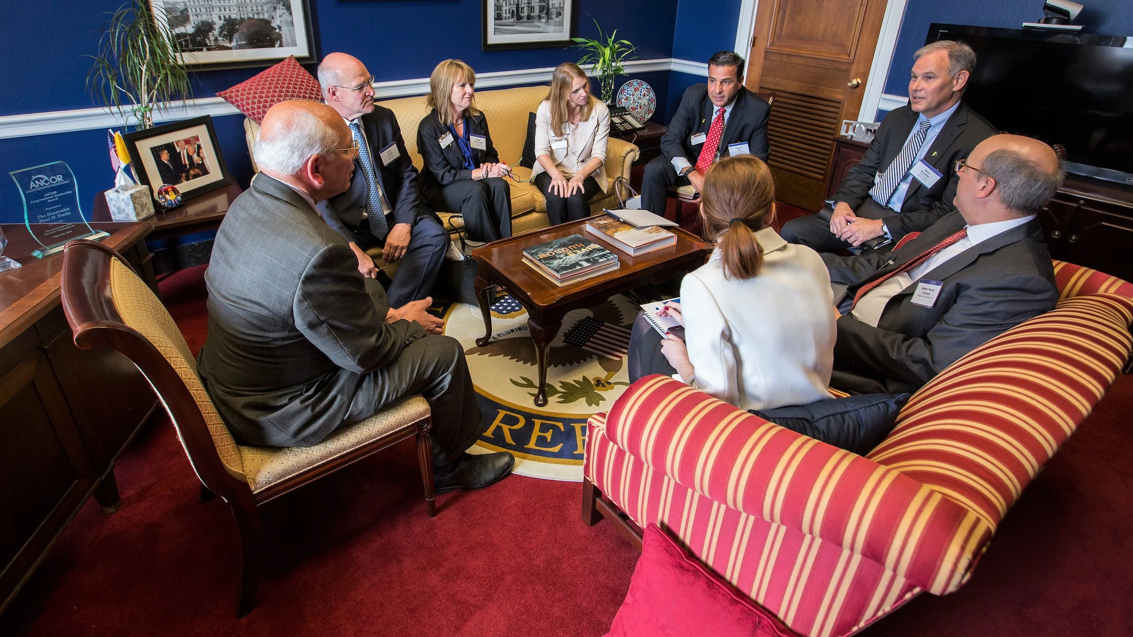 Vice President and Deputy General Counsel Brian Danaher (far right) and other Argentum members with communities in New York met with U.S. House Representative Paul Tonko (far left) in his Capitol Hill office. The meeting was part of the 2016 Argentum Public Policy Institute & Fly-In where members convened to advocate on senior living issues and stay current on legislative trends.