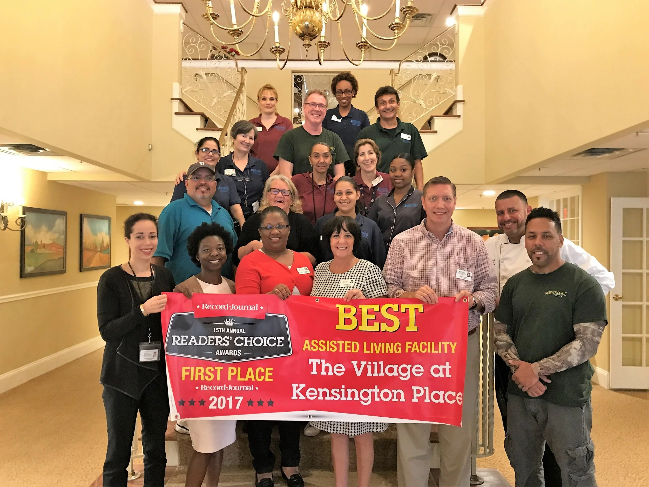 The Record-Journal daily newspaper covers a large area of central Connecticut that includes some big players in senior living. But when the team at T he Village at Kensington Place in Meriden, Conn., learned their community was nominated for a Record-Journal Readers’ Choice award, they were undaunted.