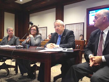 Fran was joined by Regional Director of Operations Julie Lombardo, left, in testifying at the Massachusetts State