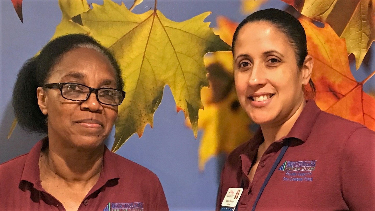 Anicie Labady, left, and Yamaira Mandez, housekeepers at The Village at Buckland Court, have family members who were heavily impacted when Hurricane Maria unleashed its fury in the Caribbean.