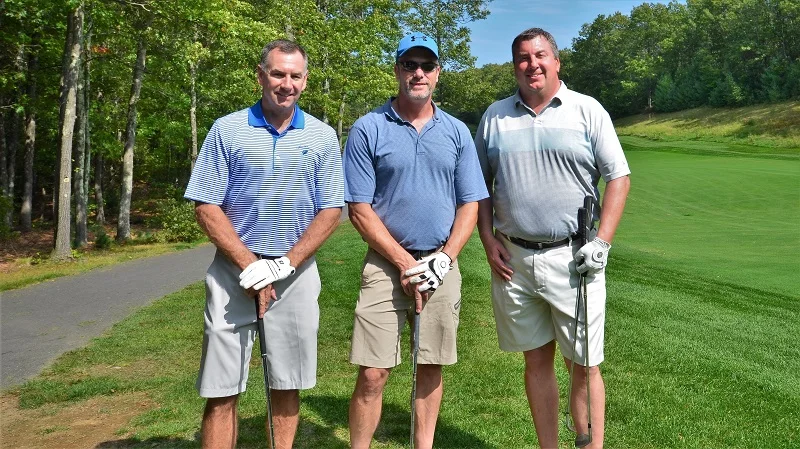 From left, Bill Goebel, Principal at Bohler Engineering; Benchmark Development Director Eric Gardner ; and Luke DiStefano, Senior Project Manager at Bohler Engineering