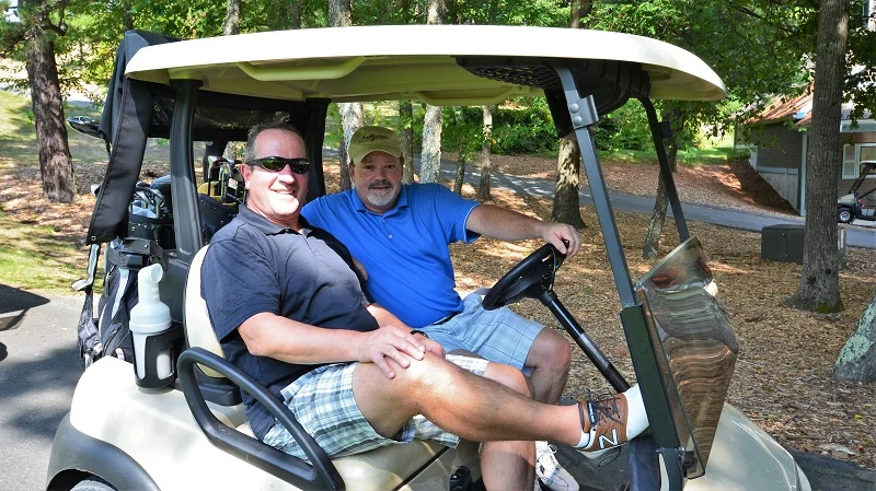 From left, Dale Diefenderfer, friend of Village at Buckland Court Executive Director Doug Murphy .