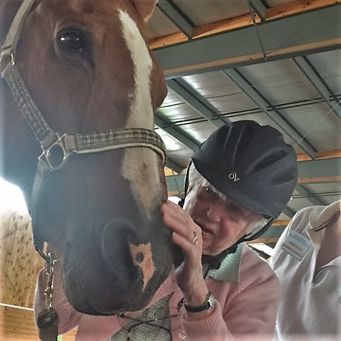 Marie proved to be a horse whisperer when sweet-talking Cisco.