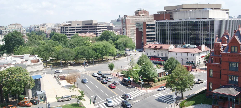 Photo: Existing Parcel at Q Street and Massachusetts Avenue
