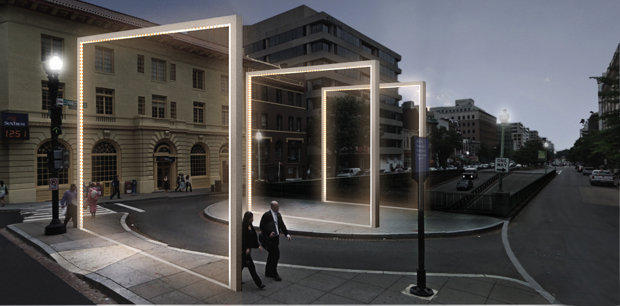 Rendered View: Pavilion Frames